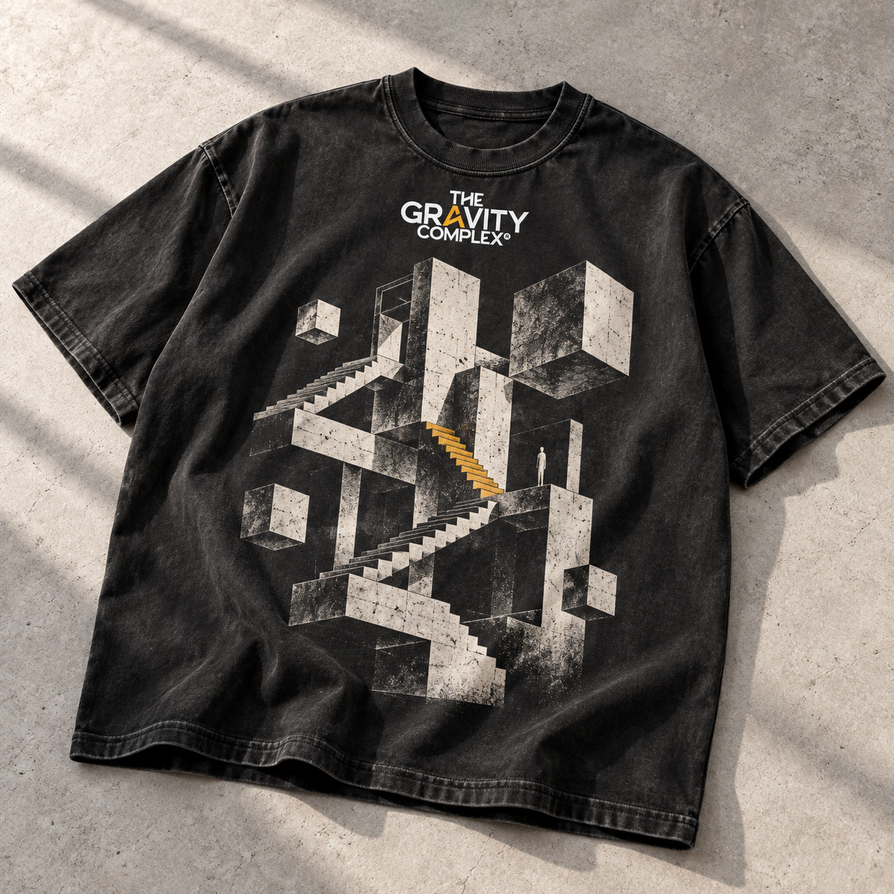 KI-Mockup eines schwarzen TGC-Shirts
